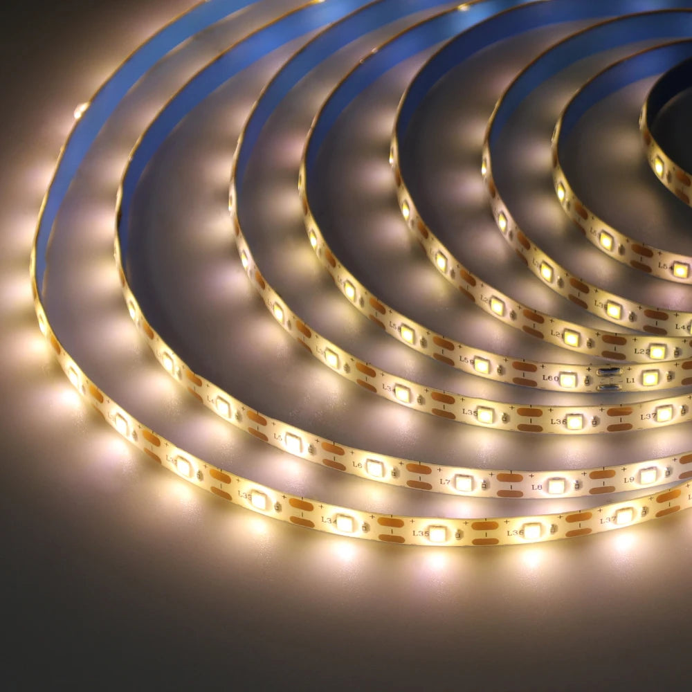 5V USB LED Strip Light with Adhesive Tape 2835 60LEDs Flexible LED Tape Waterproof Rope Light for TV Backlight Cabinet Lamp