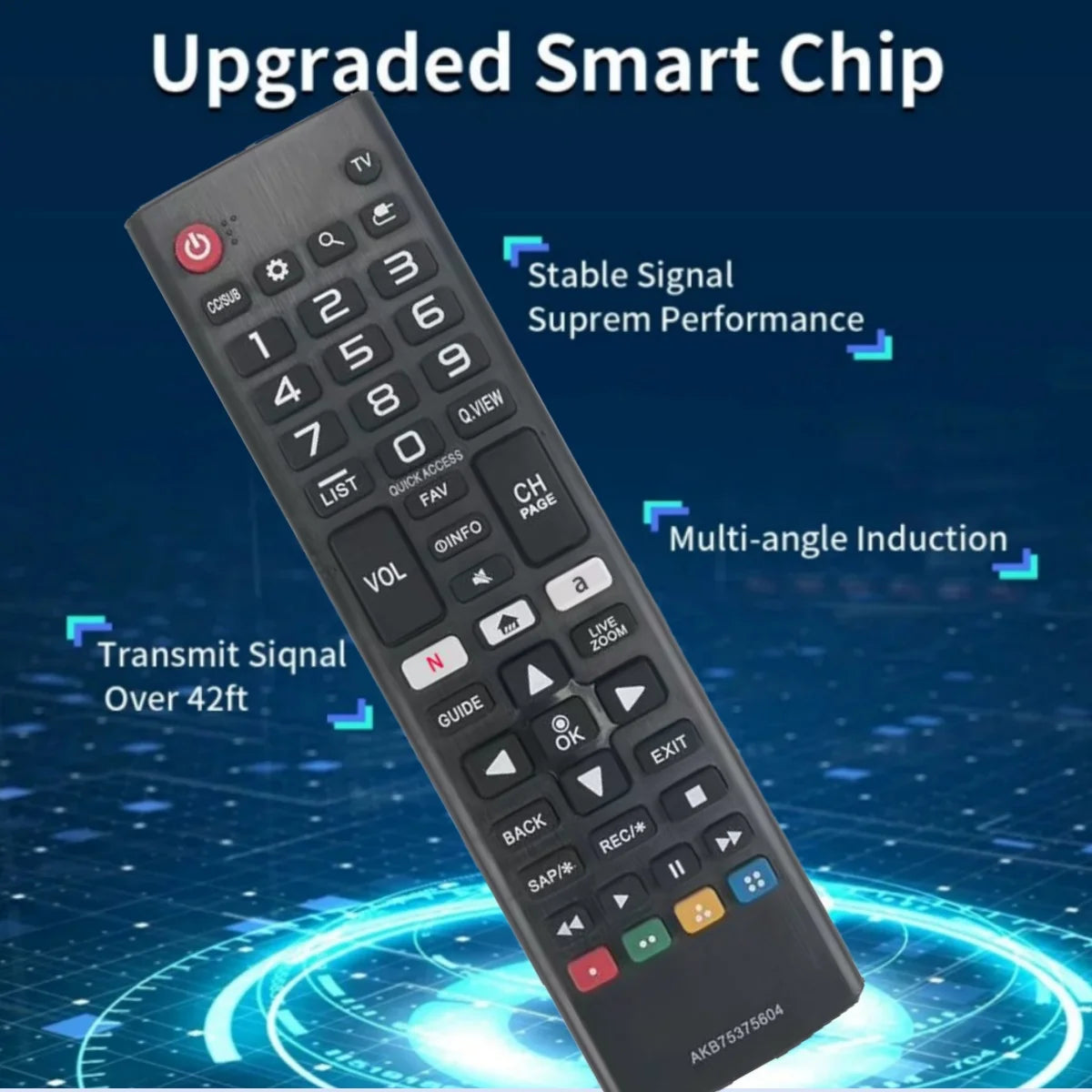 NEW AKB75375604 Remote Control Fit for SMART TV 43UK6300PUE 