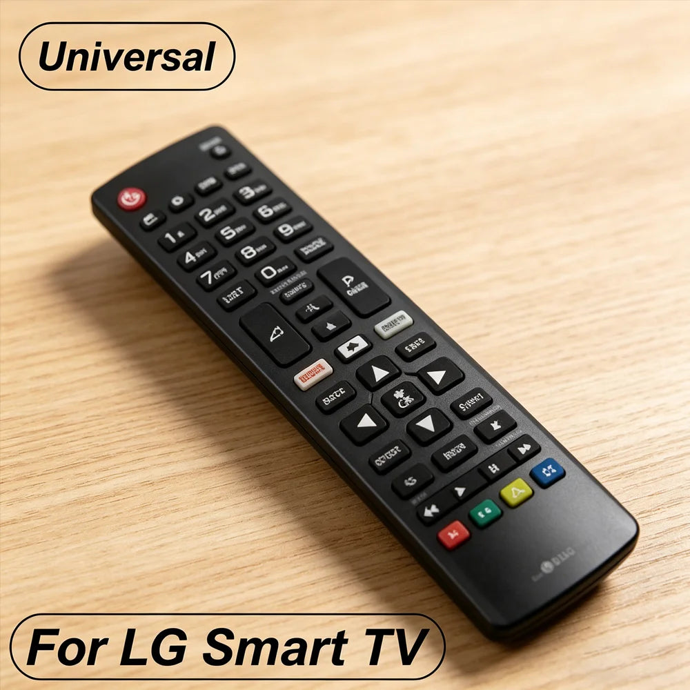 Universal Remote Control Replacement Black D-Pad Learning IR