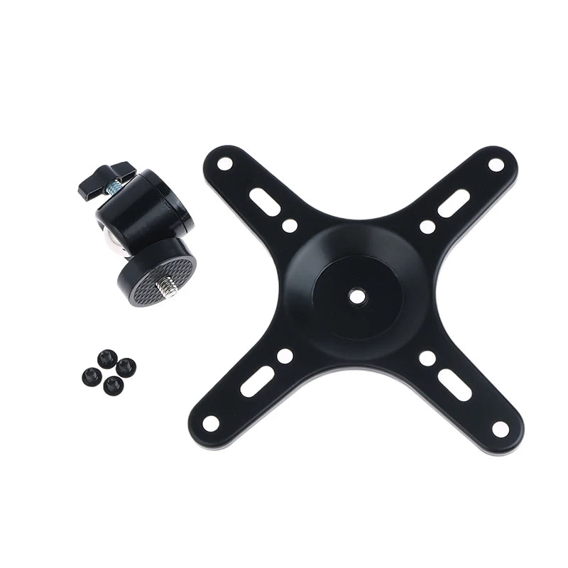 2026 NEW Portable Monitor VESA Mounting Plate 1/4 Screw Hole Adapter 75x75MM 100x100MM M4 Screw Kit Wall Mount Bracket Stand