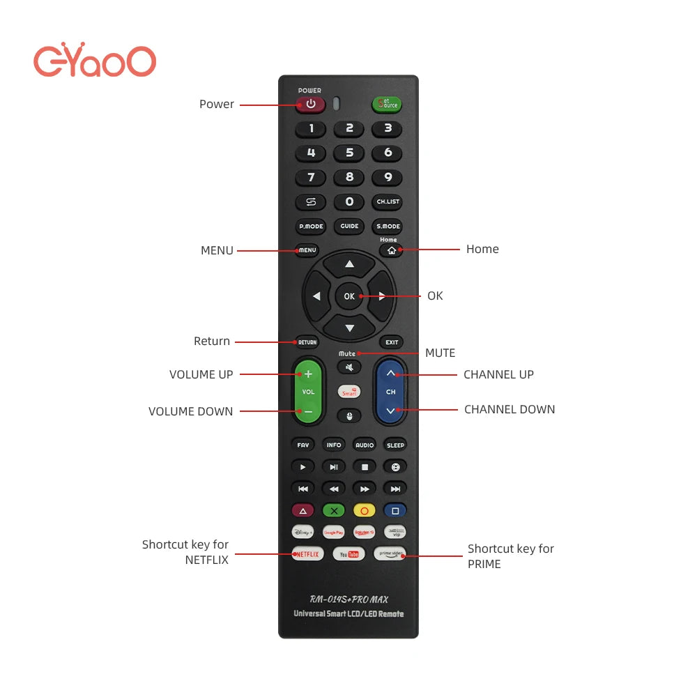 Universal TV Remote Control RM-014S+ Compatible With Any Bra