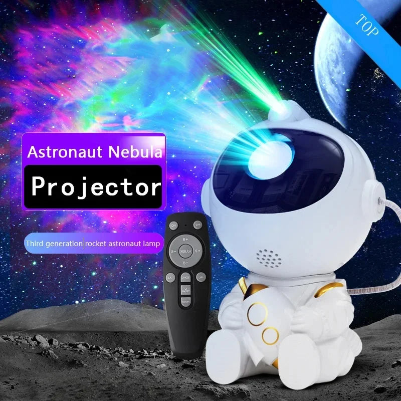 Astronaut LED Star Galaxy Projector Night Light - Starry Sky