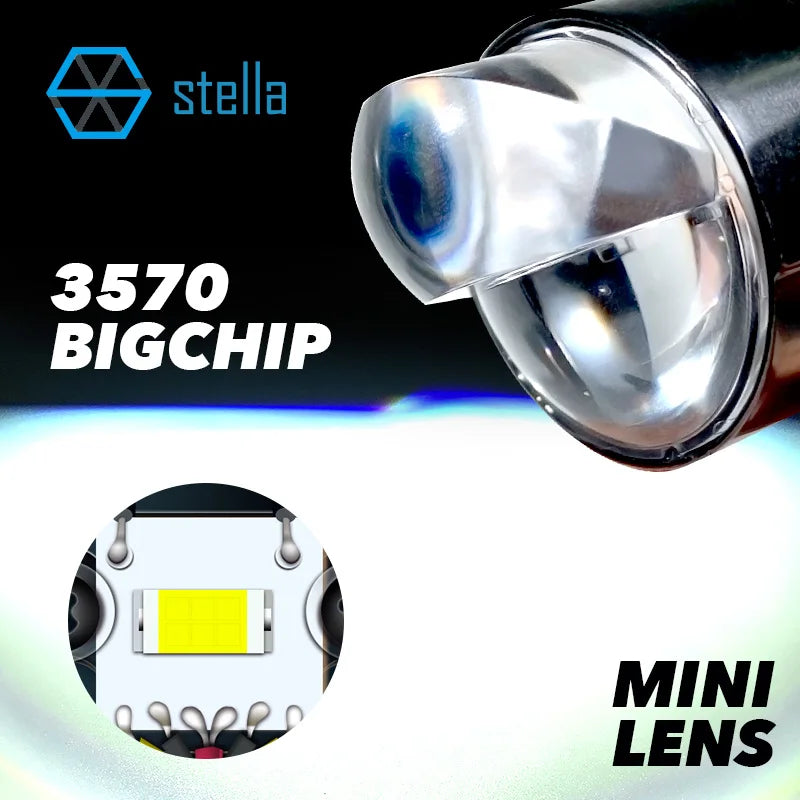Stella New Auto Lamp Mini Lens LED H4 Bulbs Headlight for Ca