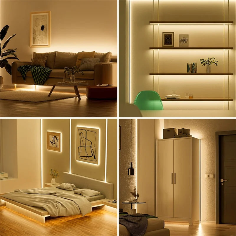Dimmable COB LED Strip Light 5V USB Flexible Diode Tape With