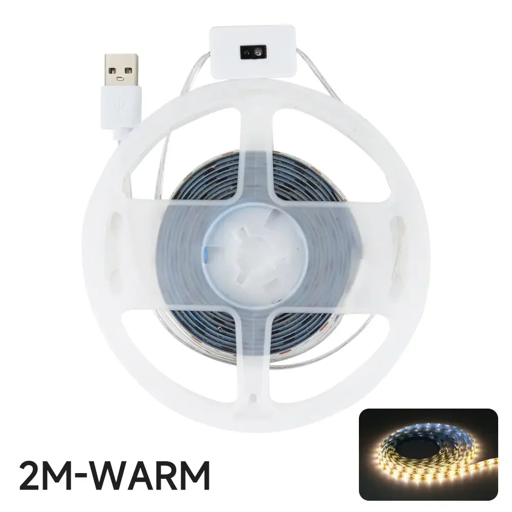 1-5M LED Lights Strip DC 5V USB Gesture Control 60 LEDs/m Backlight Dimmable Sensor Night Lights TV Kitchen Under Cabinet Lamp