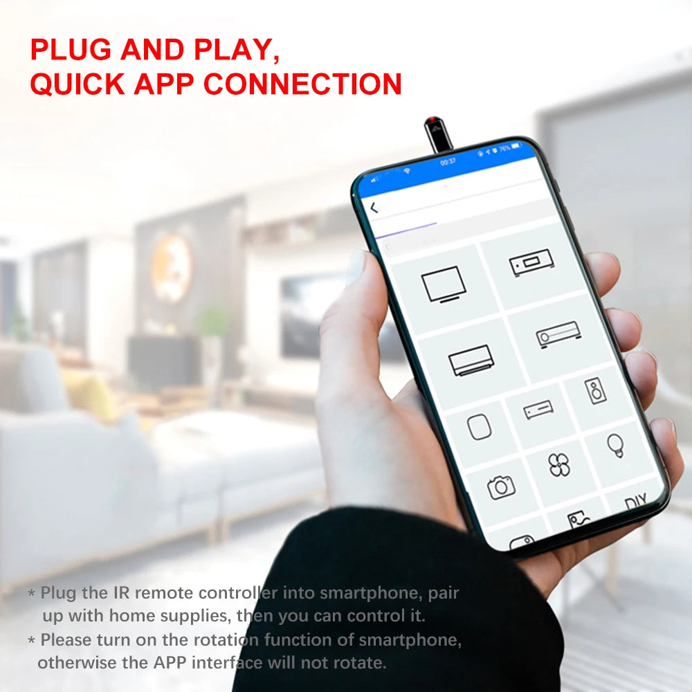 Smartphone Remote Control TypeC USB for Phone IR Blasters Ad