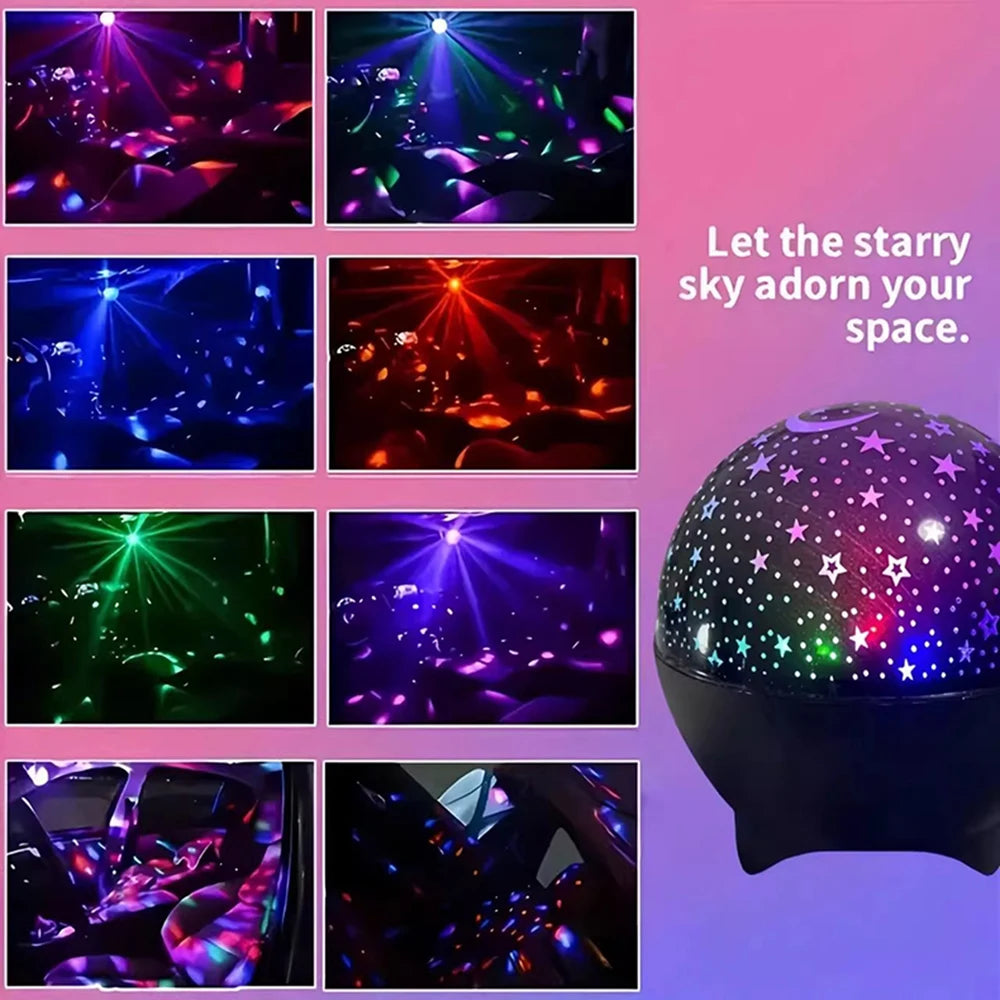 7 Modes RGB Night Lights LED Projector Light Starry Moon Pro