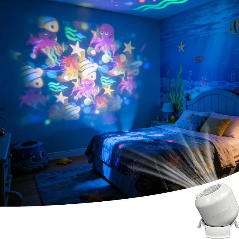 LED Night Light Starry Ocean Projection Light 360 Rotating D