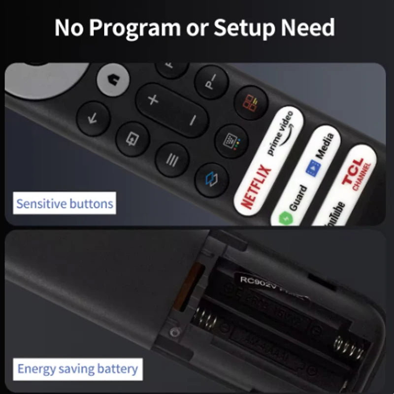 Replacement TCL Remote Control RC902V for TCL Android TV Min