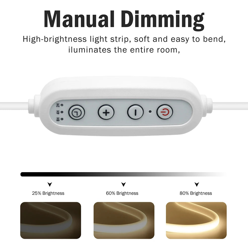 Dimmable Switch 220V COB LED Strip Neon Light Dimmer Power K