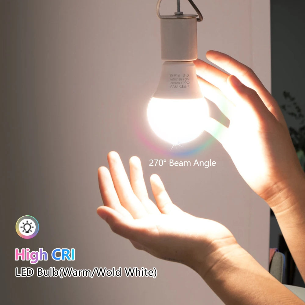 E27 LED Bulb Smart IC Energy Saving Light 220V-240V High Bri
