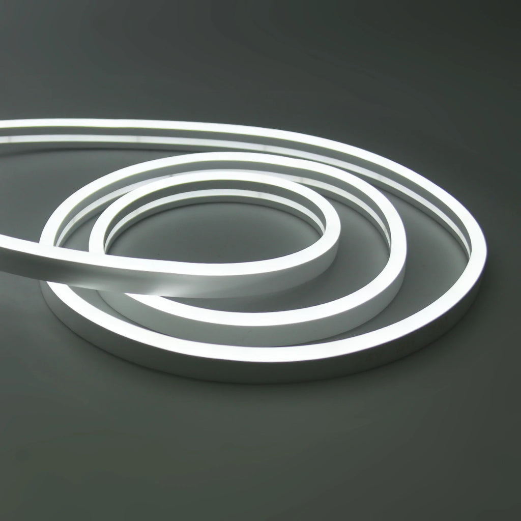 Solar Powered Neon Strip DC 24V IP67 Waterproof Warm/Cold White Flexible Ribbon Rope LED Light Outdoor Garden Decor Lamp