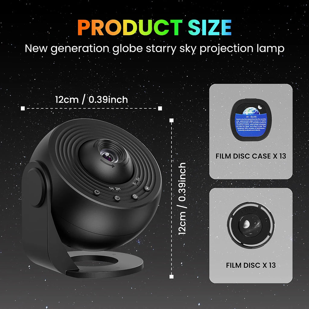 Upgrade 13 in 1 Starry Sky 4K HD Planetarium Galaxy Projector PRO Lamp Timer Nebula Night Light for Bedroom Gift Home Party