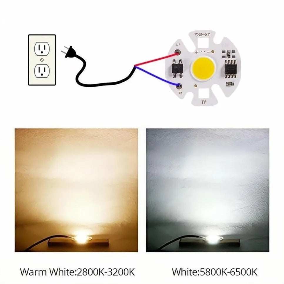 Y32 COB LED Chip Lamp Matrix 3W 5W 7W 9W 12W AC 220V For Flo