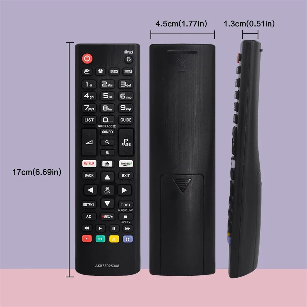 Universal Remote Control Replacement Black D-Pad Learning IR