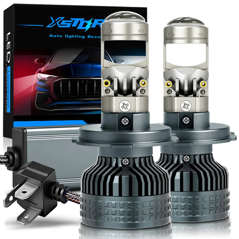 XSTORM H7 LED Projector Lens Headlights H4 H11 9005 9006 LED