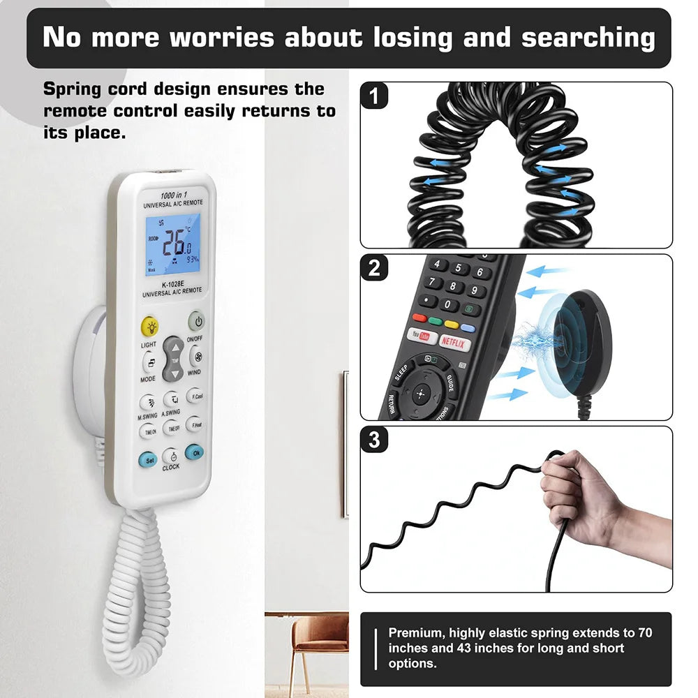 Anti-lost Retractable Security Cable 1/2PCS Magnetic Remote 