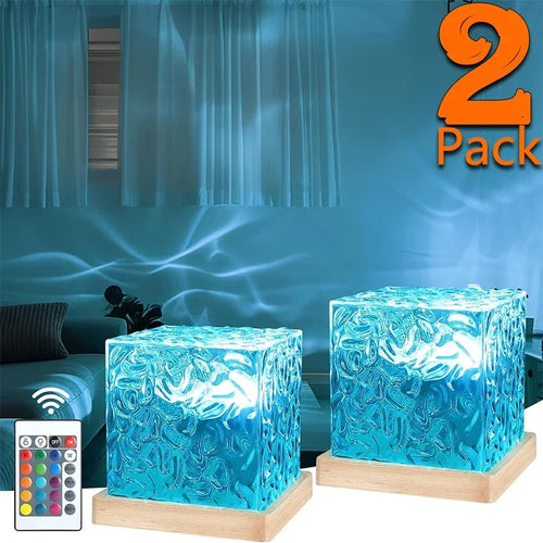 1-2Pack Ocean Wave Projector Light 16 Colors Midnight Aura A