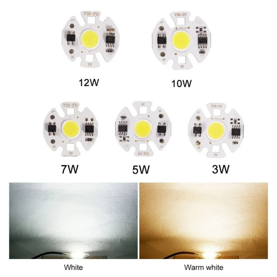 Y32 COB LED Chip Lamp Matrix 3W 5W 7W 9W 12W AC 220V For Flo