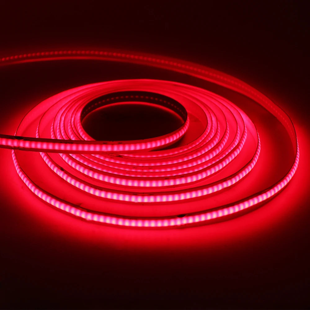 DC 12V COB Strip 320Leds/M Width 3MM 5MM 8MM White/Pink/Red/Yellow/Ice Blue/Green TV Backlight Flexible Ribbon Rope LED Light