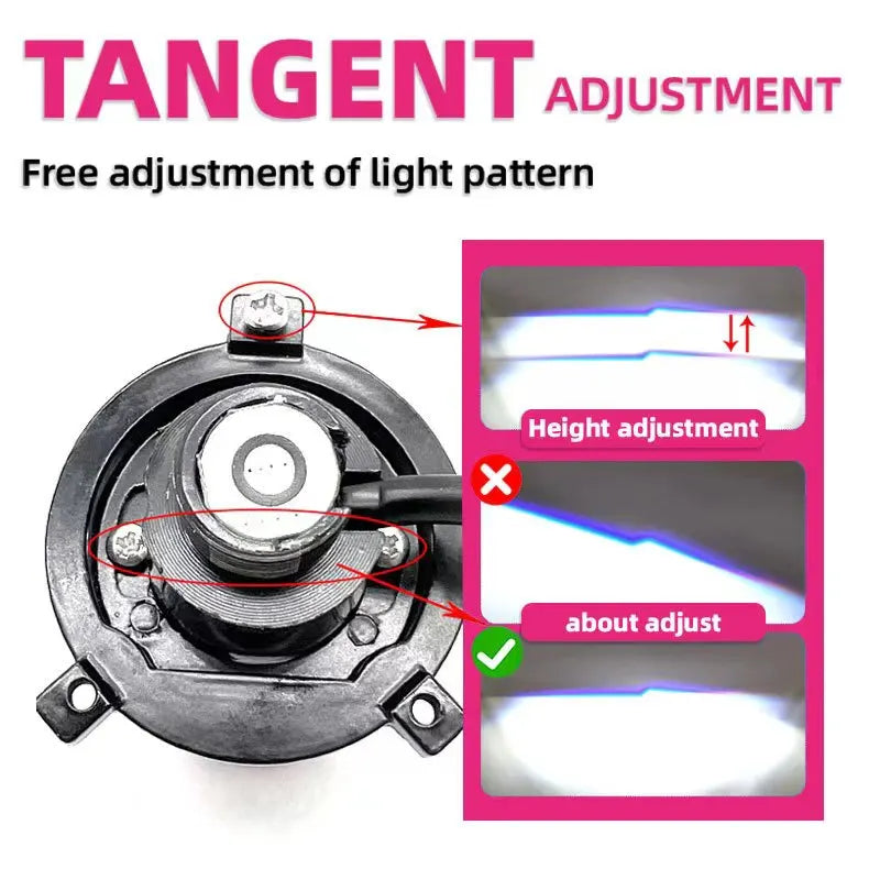 120W Auto Lamp Mini Lens LED H4 9003 HIB2 Bulbs Headlight Y7