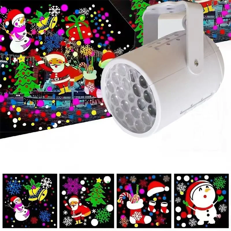 Ocean Kids Night Light LED Christmas Dynamic Snowflake Projector Lamp Bedroom Festival Party Ambience Light