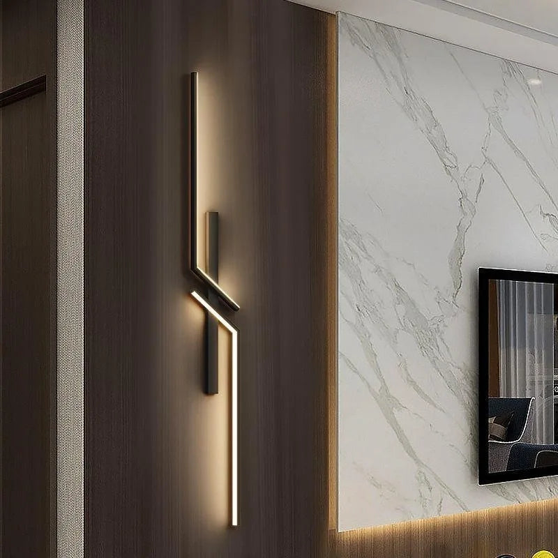 LED Wall Light Modern Minimalist Strip Lighting for Bedroom 