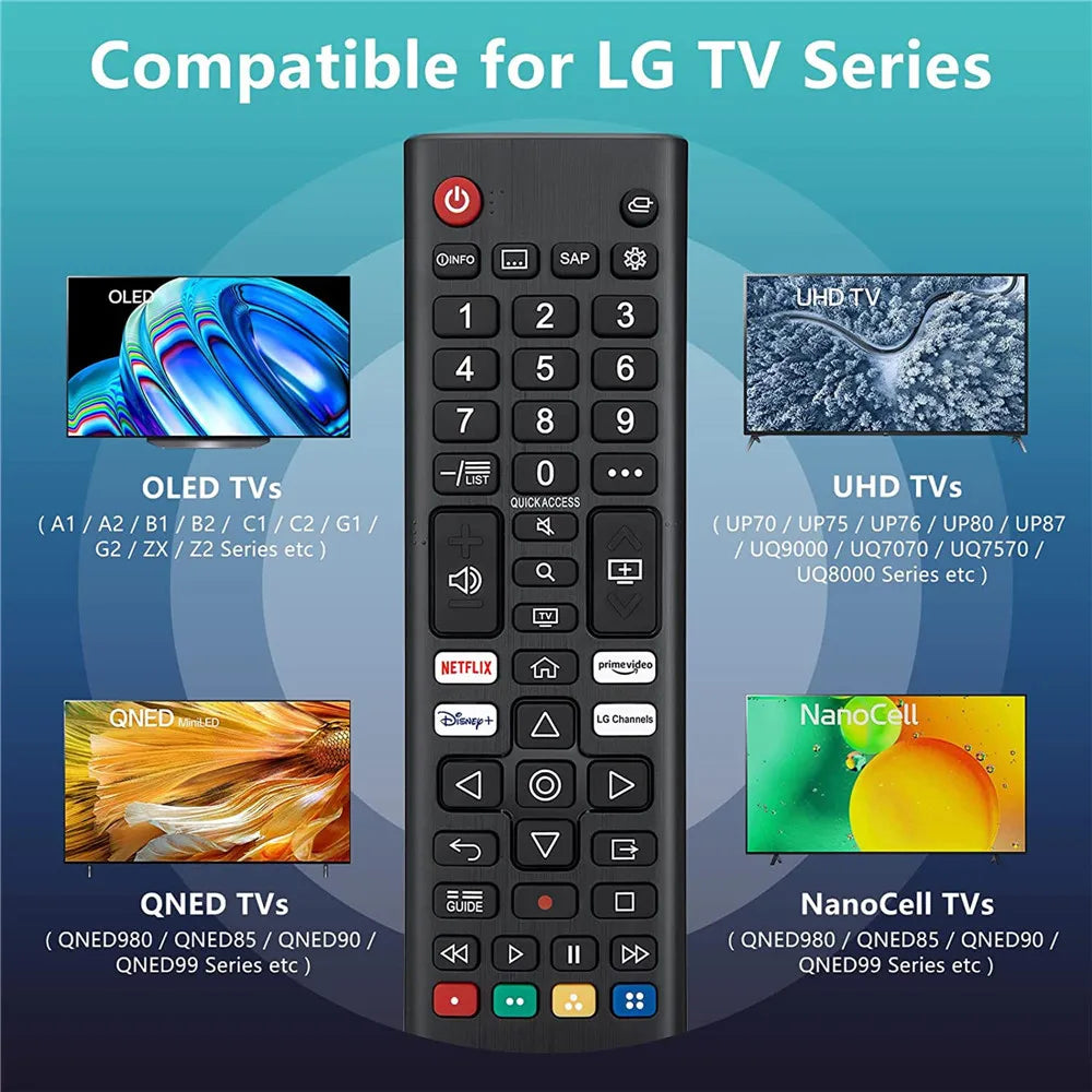 AKB76037601 Universal Remote Control for LG LED OLED LCD Sma