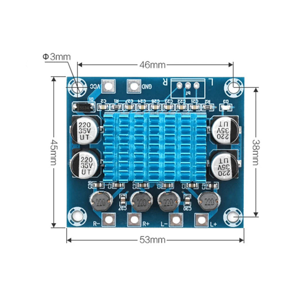 TPA3110 Audio Amplifier Board XH-A232 30W+30W 2.0 Channel Cl