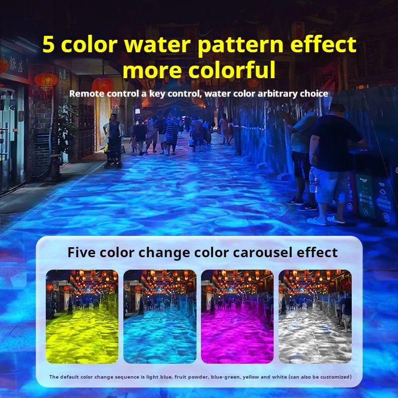 Ocean Water Waving Lamp Indoor Atmosphere Light with 50W 80W