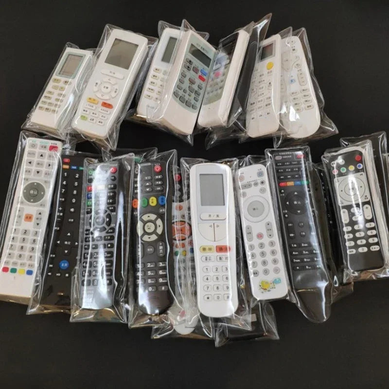 1Pc PVC Transparent Universal Remote Control Case Dustproof 
