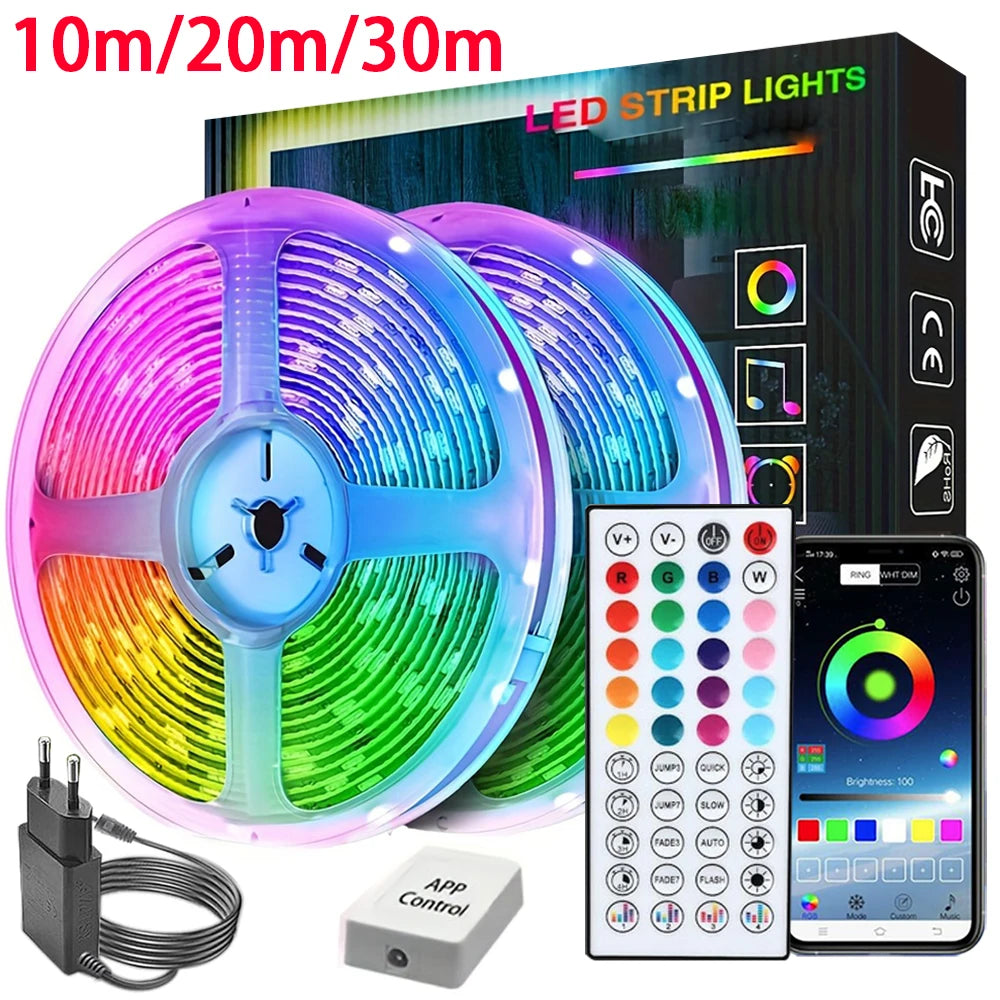 Led Lights for Room Music Sync RGB Led Strip Lights 10m 20m 