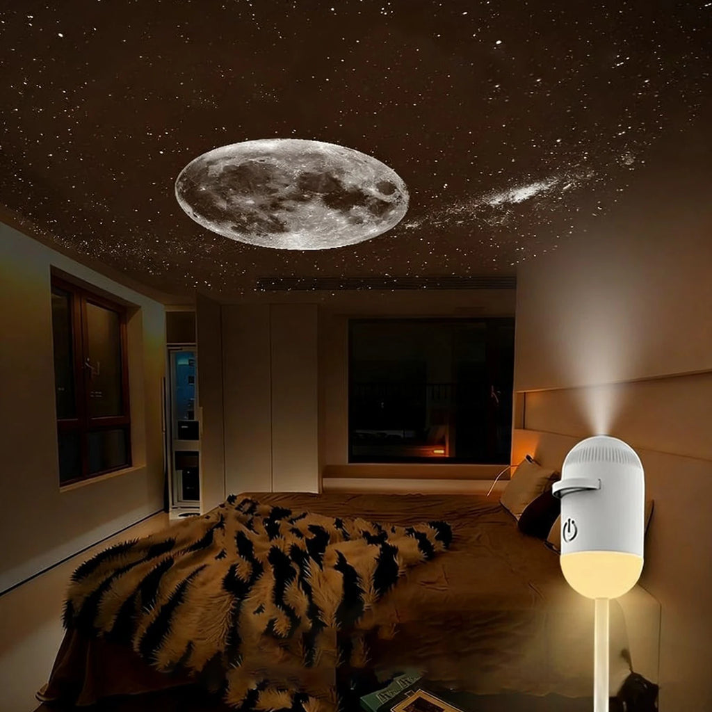 Mini Galaxy Star Projector Night Light Starry Sky Ambient La