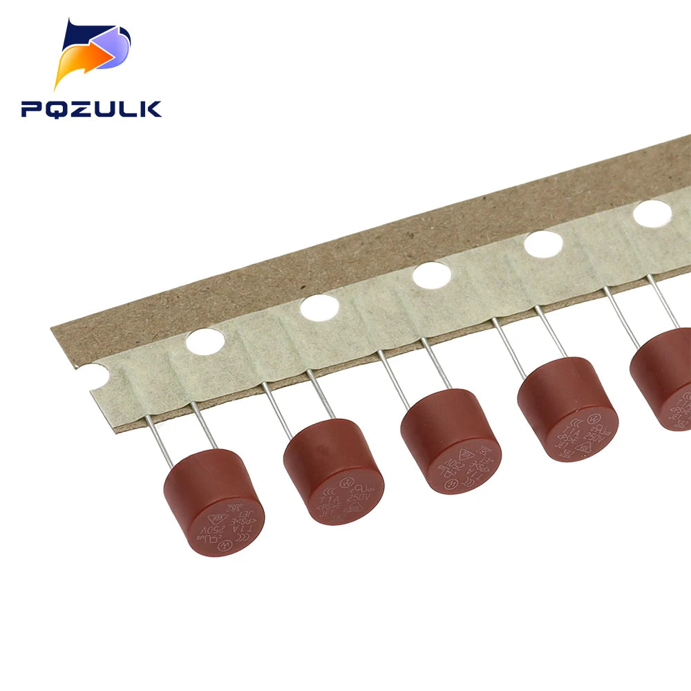 20PCS Cylindrical Fuses T0.5A 500mA 1A 1.6A 2A 2.5A 3.15A 4A