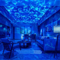 1pc Vibrant Water Ripple LED Projection Light Remote Control