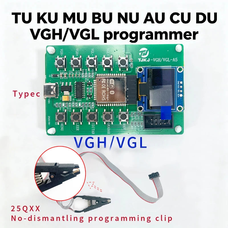 TU KU MU BU NU AU CU DU VGH VGL Voltage Programmer TV TCON B