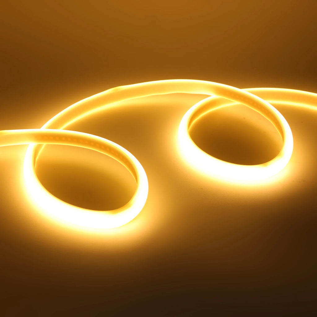 110V 220V COB LED Strip RA90 Super Bright 288LEDs/m Flexible Tape Waterproof LED Strip with Switch and Plug Home Garden Decor