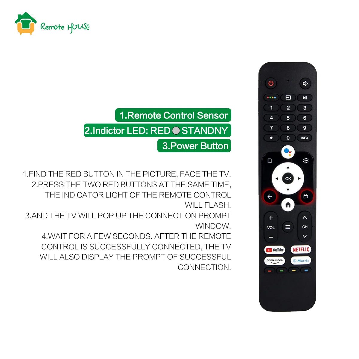 HTR-U31 Voice Remote Control Replacement For Haier H43K66UG 