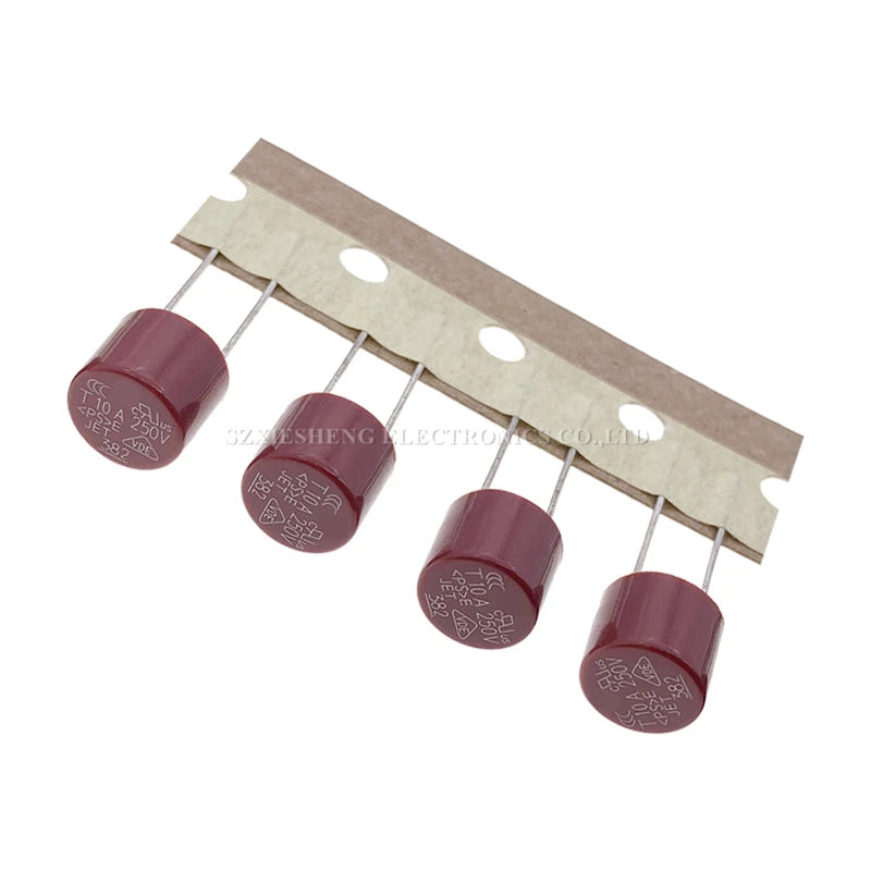 10PCS 382 Cylindrical Plastic Fuse T250mA 0.5A 1A 2A 3.15A 4