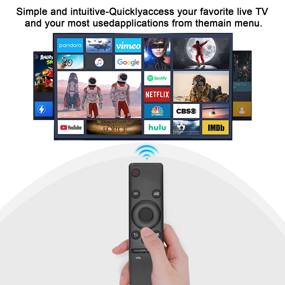Universal Replacement Remote Control For Samsung 4K Smart TV