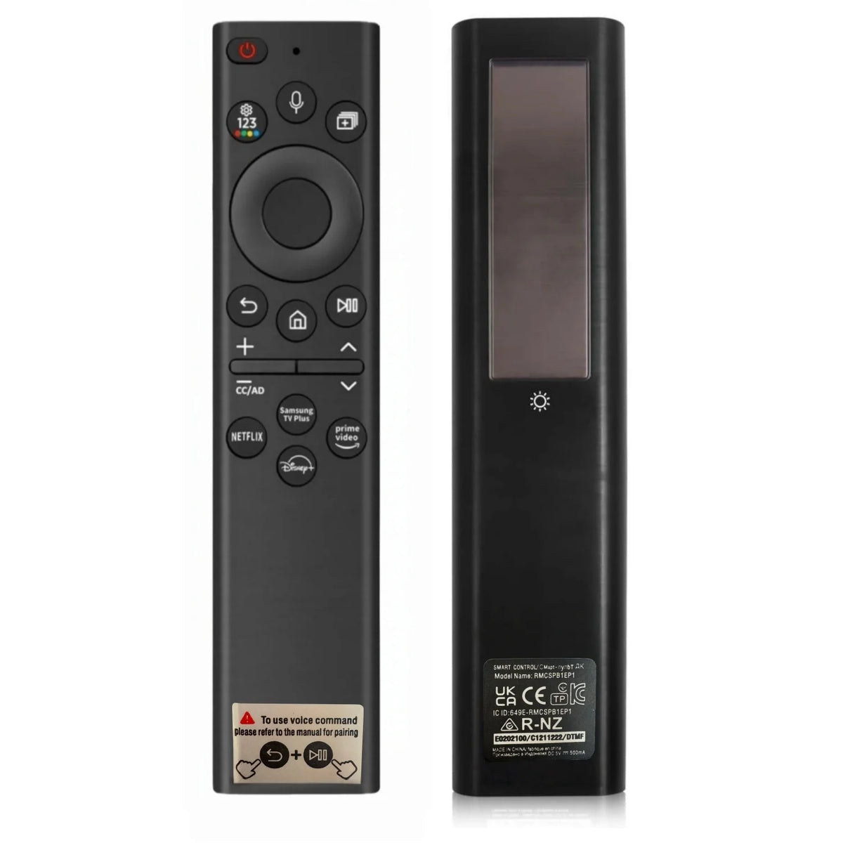 New Solar Charging BN59-01385A Voice Remote Replacement for 