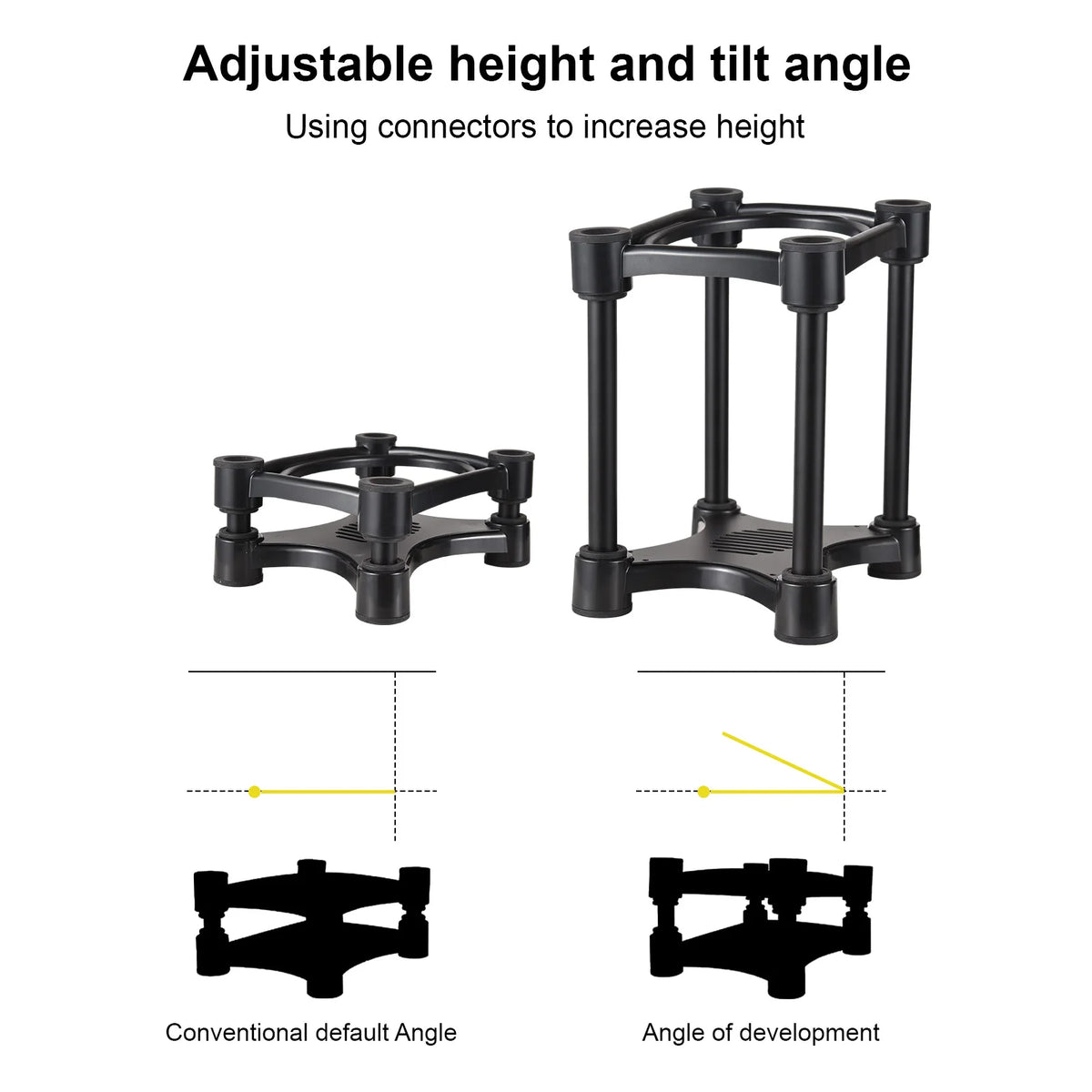 Desktop Speaker Stands Monitor Audio Bracket Shock Absorber 