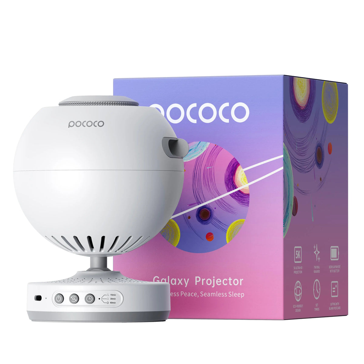 POCOCO Galaxy Projector Galaxy Light Projector Star Projector Night Light Lamp with High-Definition Soft Light for Children s