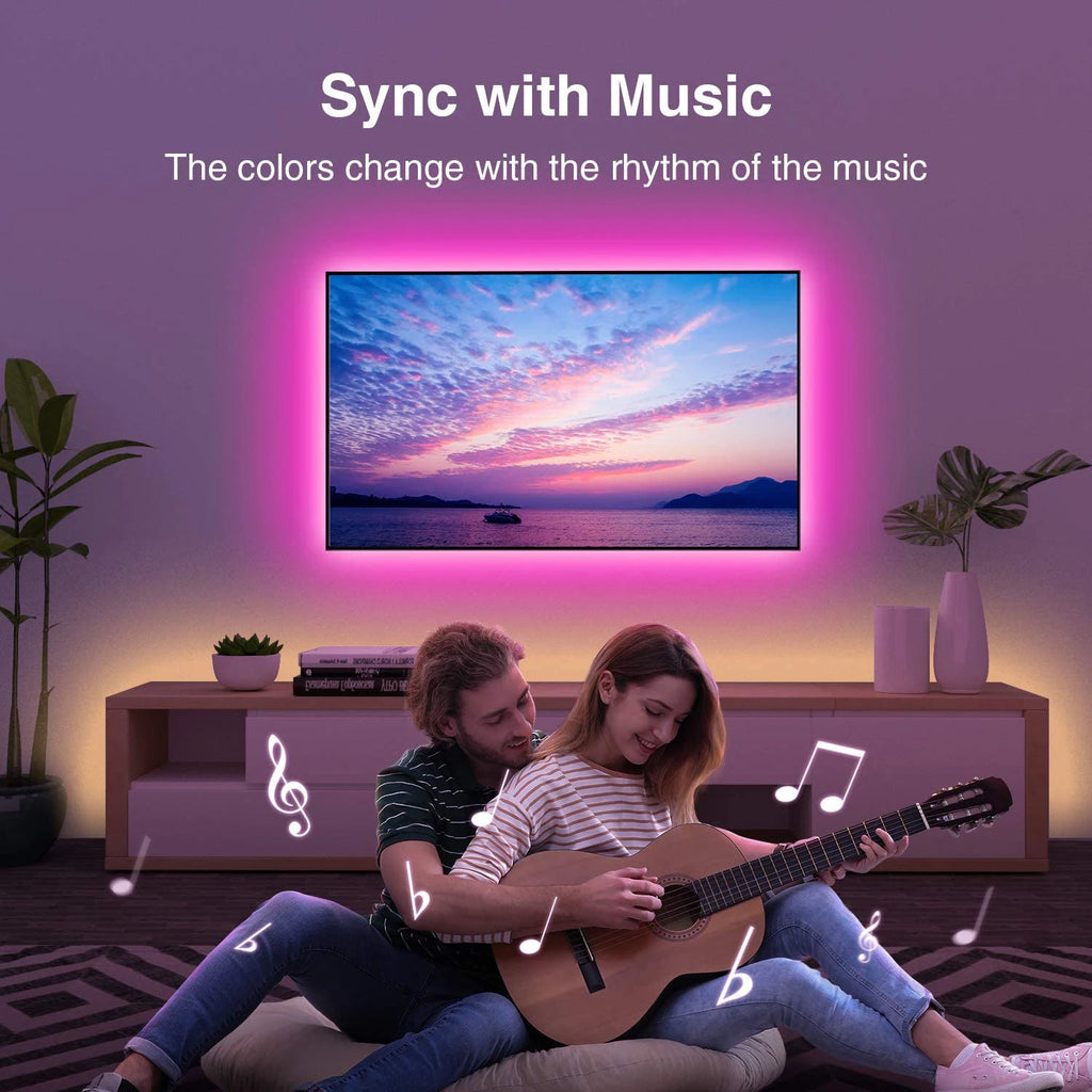 RGB LED Strip Lights Music Sync USB 5V Remote Control Led Ri