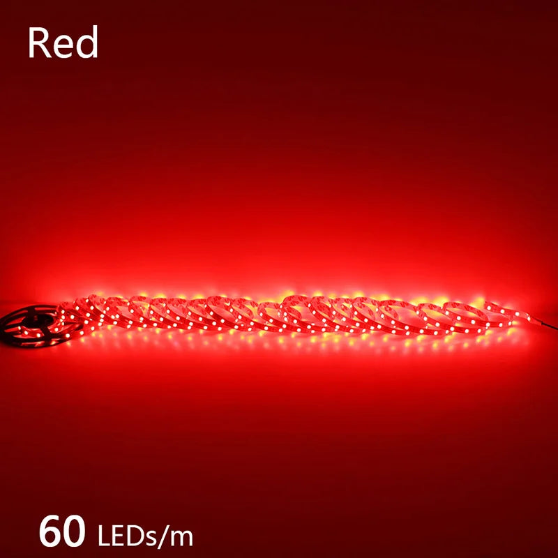 2835 5M 300 600 1200LEDs LED Strip DC12V 24V 120LEDs/m Home Waterproof IP65 Lamp Strip Flexible And Cuttable Soft Lamp Bar