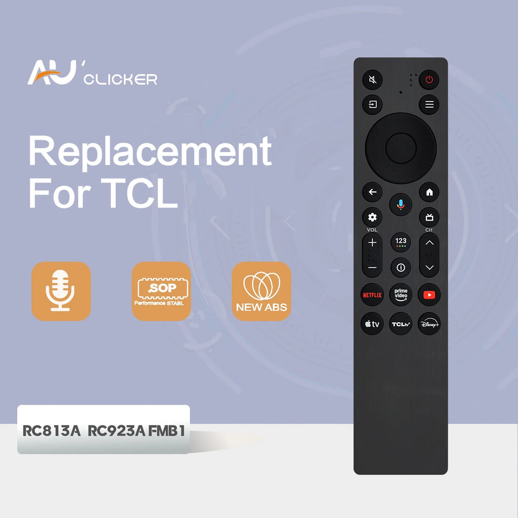 New RC923A FMB1 Replacement Voice Remote Control Fit for TCL