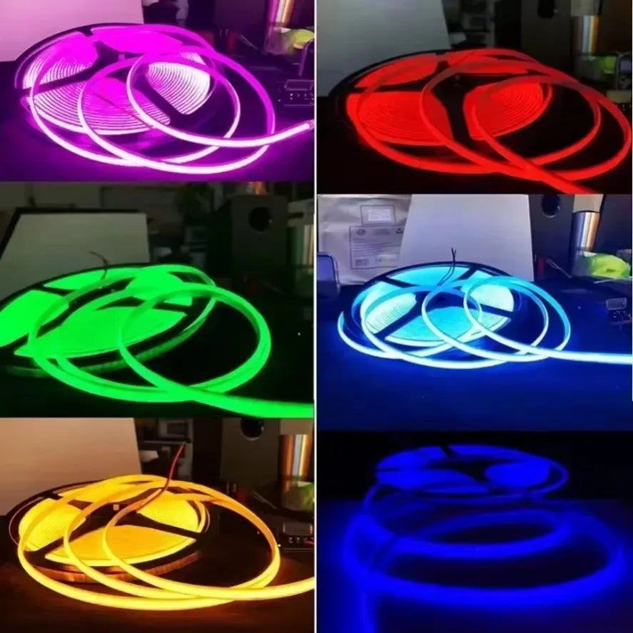 5V USB COB LED Light Strip 3M 4M 5M Touch Linear Dimming Fle