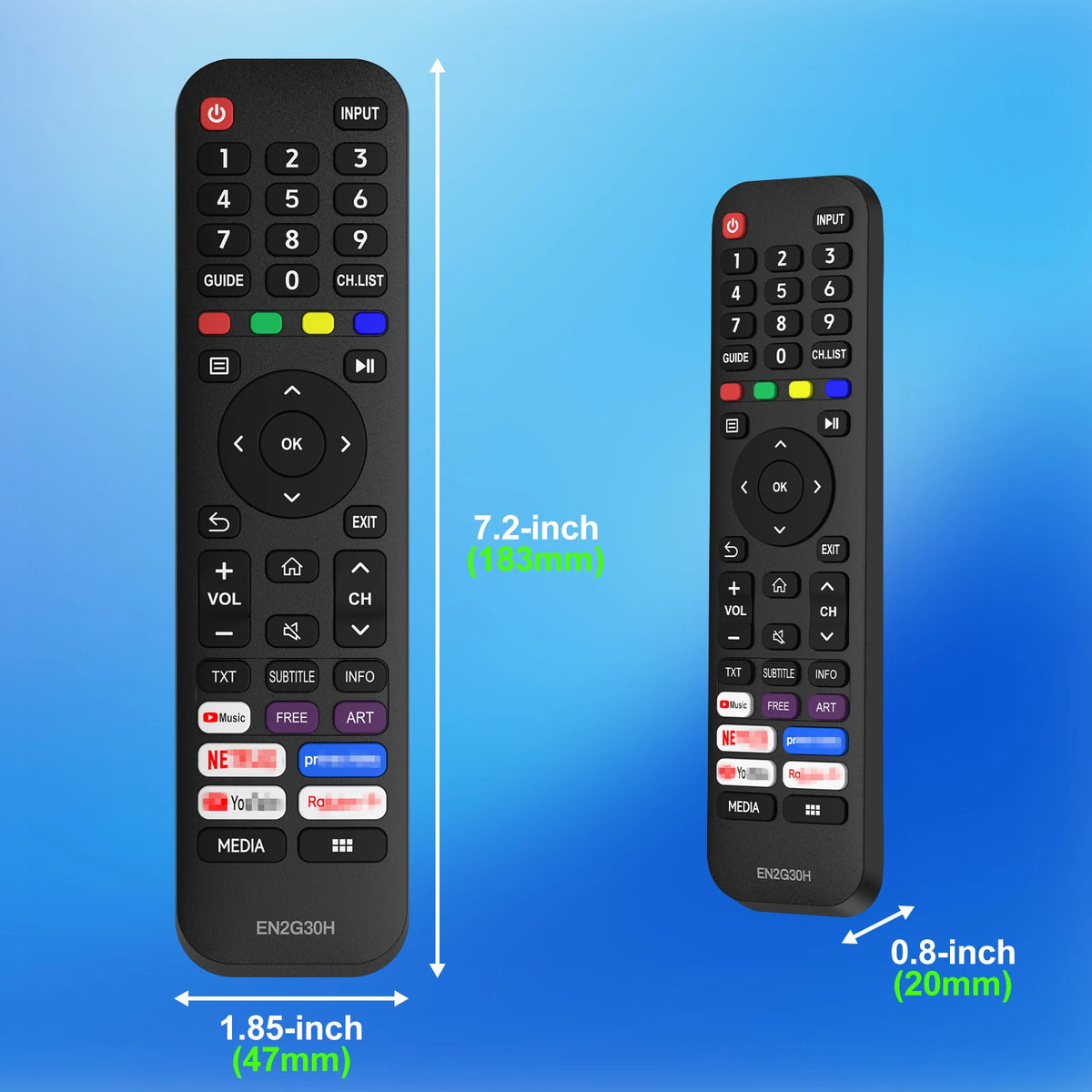 Universal Remote Control For Hisense LED 1080P Smart TVs/4K 