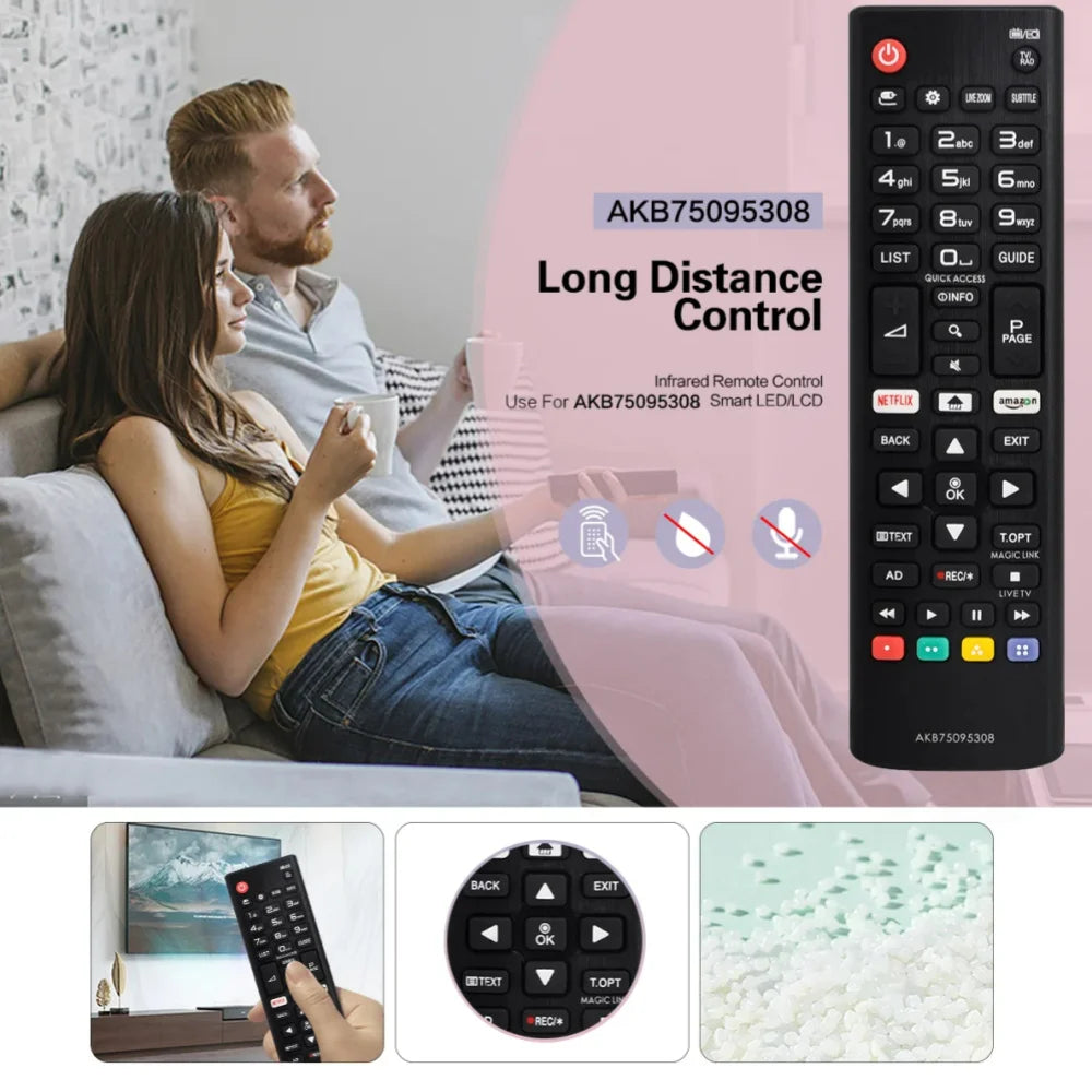 Smart TV Remote Control Replacement Netflix 43UJ6309 49UJ630