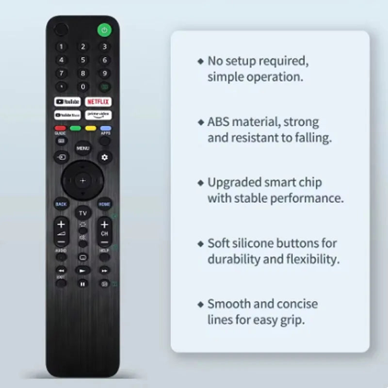 (NO VOICE)New RMF-TX520P Replacement Remote Control for Sony
